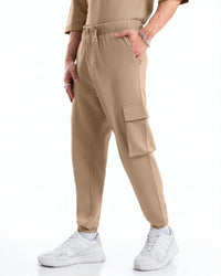Men's Brown Oversized Cargo Joggers (Copy)